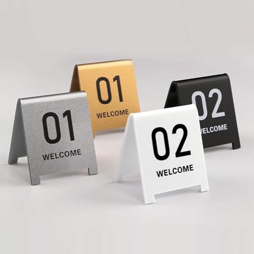 Tischnummern 1-10 Acryl Doppelseitig Nummerierte Tischzelte Restaurant Hochzeitsnummer Karten Zeichen, Doppelseitige Tischzelte Für Restaurant, Hochzeit, Party & Bankett von VYUJHNBG