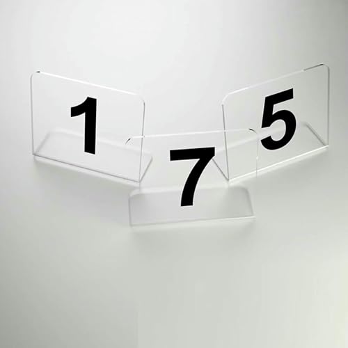 Tischnummern 1-10 Klare Acryl Tischnummern Für Hochzeitsempfang Restaurants Cafés, 10pcs Acryl Zahlenmarker, Wiederverwendbare Tischnummern 1-10 Für Restaurants, Detektivspiele von VYUJHNBG
