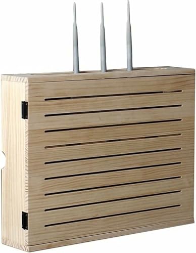 VYUJHNBG Massive Holzwandmontage WiFi Router Lagerregal Für Schlafzimmer TV von VYUJHNBG
