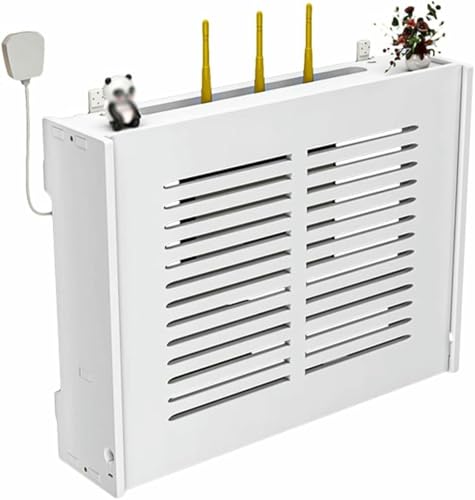 VYUJHNBG Wandmontiertes Schwimmendes Regal Mit WiFi-Router-Speicherboxen Und Kabel-Stromdrahthalter Holz Wand Hängende Stecker Board Storage Regal Organizer VYUJHNBG Wandmontiertes Schwimmendes Regal Mit WiFi-Router-Speicherboxen Und Kabel-Stromdrahthalter Holz Wand Hängende Stecker Board Storage Regal Organizer von VYUJHNBG