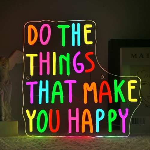 VYXIN Do the Thigs That Make You Happy Neon Schild, Neon Sign LED Schild Wand Leuchtreklame USB Power für Bedroom Pub Home Bar Room Club Party Lichter Window Decor Schlafzimmer Wohnzimmer Geschenke VYXIN Do the Thigs That Make You Happy Neon Schild, Neon Sign LED Schild Wand Leuchtreklame USB Power für Bedroom Pub Home Bar Room Club Party Lichter Window Decor Schlafzimmer Wohnzimmer Geschenke von VYXIN