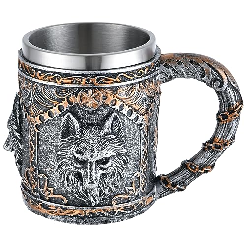 "Heben Sie einen Toast auf das nordische Erbe mit unserem nordischen Wikinger Runenbecher - Edelstahl und Holz Bierkrug Perfektes Wikingergeschenk für Männer, D&D-Tasse und nordische Dekoration für "Heben Sie einen Toast auf das nordische Erbe mit unserem nordischen Wikinger Runenbecher - Edelstahl und Holz Bierkrug Perfektes Wikingergeschenk für Männer, D&D-Tasse und nordische Dekoration für von VZCBZC