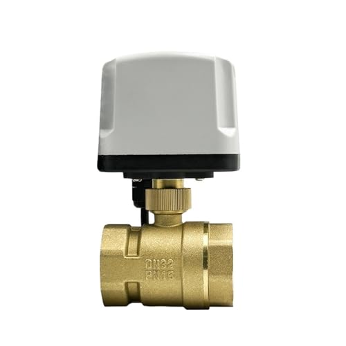 1/2" 3/4" 1" 2" wasserdichtes motorisiertes Kugelventil 220V 12V 24V Messing-Kugelventil Dreidraht- oder Zweileitungs-Messing-Kugelventil(1",12VDC_CR04) von VZETQAFA