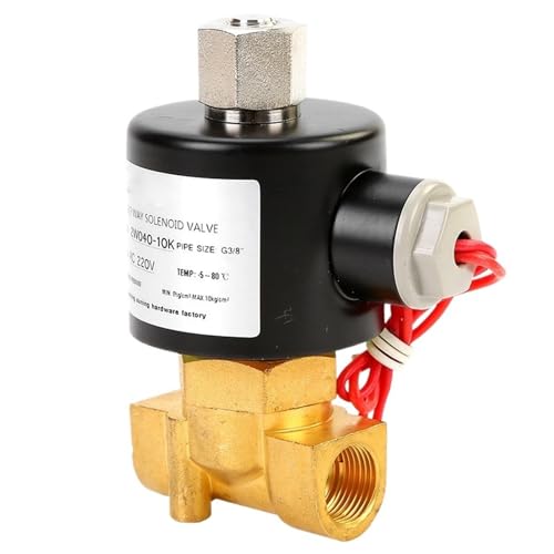 3/8 "messing Magnetventil Wasser DN10 24V 12V 220V 110V Normalerweise Offenes Magnetventil(12VDC) von VZETQAFA