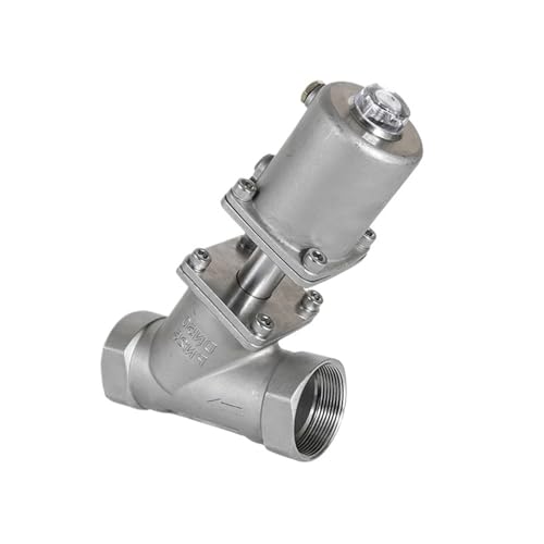 DN40 Edelstahl Pneumatische Ventil Normal Geschlossen/Offen Pneumatische Antrieb Winkel Ventile 16bar for Dampf Gas Öl(NO_SINGLE ACTING) von VZETQAFA