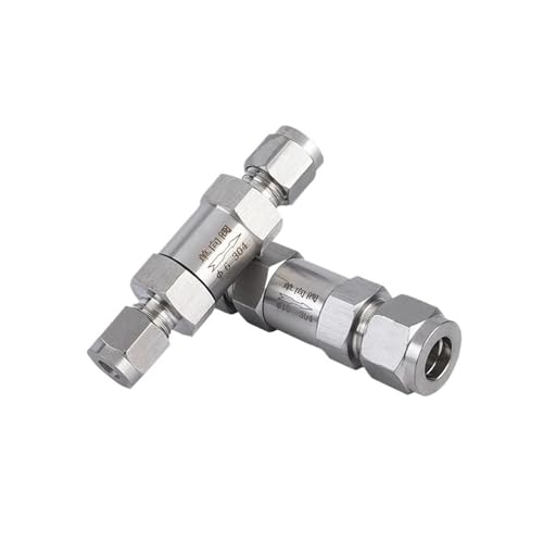 Passend for 3/6/8/10/12/18 mm 1/8 "1/4" 3/8 "1/2" Außendurchmesser Rohr Edelstahl 304 Ferrule Einwegventil Nicht-Rückschlagventile for Wassergas(16mm) von VZETQAFA