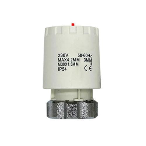 Opene NC M30X1.5230V24v NO NC elektrischer thermischer Stellventilkopf for Thermostatverteiler, Fußbodenheizung, normalerweise (Color : H, Size : 230V NC) von VZOZSHAWB
