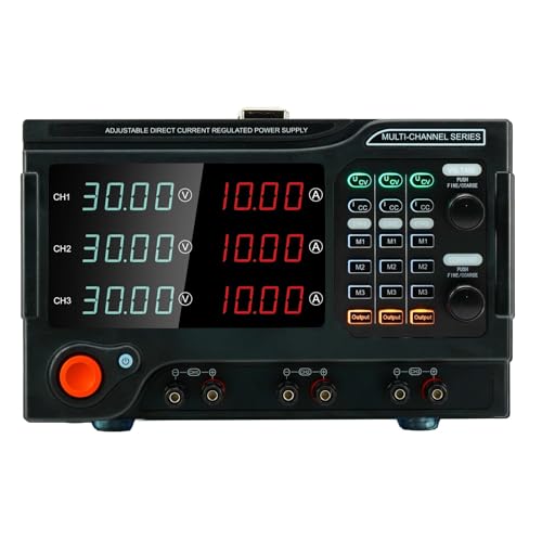 RS232 RS485 Dreikanaliges programmierbares Netzteil Hochpräzises Dreikanal-Gleichstromnetzteil (Color : CH1 15V 5A, Size : CH2 60V 5A_CH3 15V 5A) von VZOZSHAWB