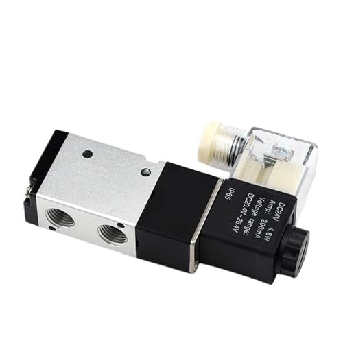 3V110-06 Pneumatisches Magnetventil 3-Wege-2-Positionen-Luftwegeventil DC12V DC24V AC110V AC220V(Led 3v110-06,DC12V) von VZQLV