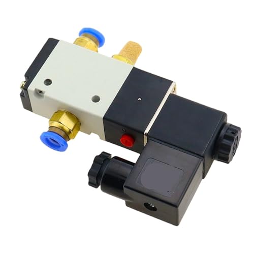 3V210-08 2 Positionen 3 Anschlüsse 1/4 Zoll pneumatisches Steuerventil Magnetventile DC 12V 24V AC 110V 220V(3V210-08 w 4mm,DC24V) von VZQLV