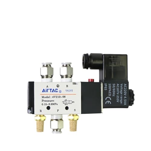 4V210-08 24V Elektromagnetisches Magnetventil 4V210-08-10 24DC 4V410-15 4V110-06 AC220 DC12 AC24(Blue) von VZQLV