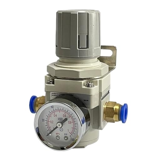 AR2000-02 AR3000-03 1/4'' Luftdruckregler Steuerung Kompressor Pumpe Gas Regulierung Behandlung Einheiten mit Manometer Einstellbar(AR2000-02 PC6-02) von VZQLV