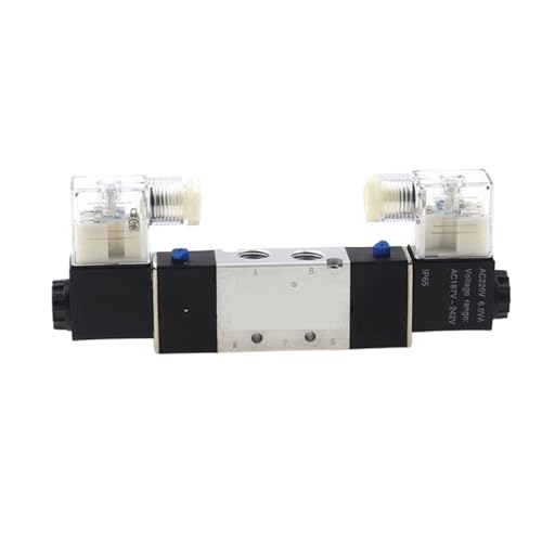 Magnetventil 4v220-08, doppelköpfig, Doppelsteuerung, 5 Wege, 2 Positionen, pneumatisches Wegeventil(Only valve,DC12V) von VZQLV