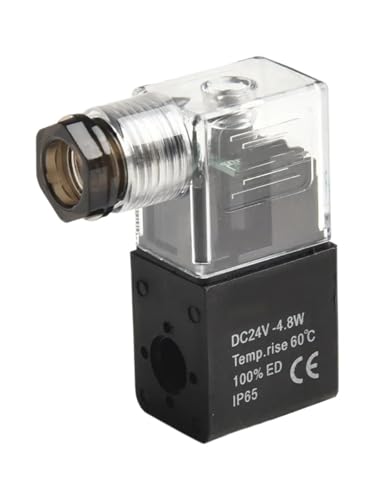 Pneumatische Magnetventilspule Elektrischer Teil DC24V 12V AC220V 110V Geeignet for 4V210-08 3V110-06 4V220 4V230 Magnetventil Co(AC110V) von VZQLV