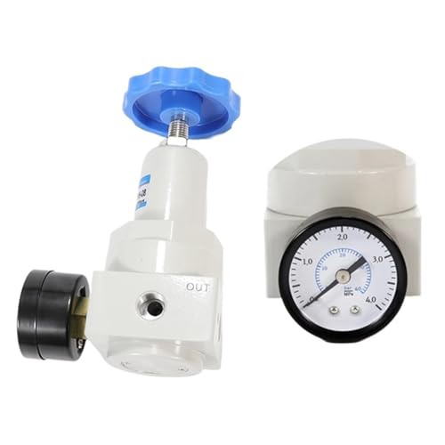 Pneumatischer Druck 0~40 bar Luftregler mit Manometeranschluss 1/4 3/8 1/2 2 Zoll BSP 1/2 Zoll QTYH QTY-08 10 15 20 25 32 40 50(QTY-15) von VZQLV