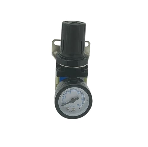 Pneumatischer Ventildruckregler 1/4 Zoll 3/8 Zoll 1/2 Zoll 3/4 Zoll Druckluftkompressor-Druckregler AR2000 AR3000 AR4000 AR5000(Black,AR5000-06) von VZQLV