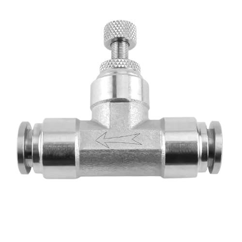 SA pneumatischer Anschluss Luftanschlussschlauch 4/6/8/10/12 mm Durchflusseinstellung Drosselventil Schnellsteckverbinder(4mm) von VZQLV