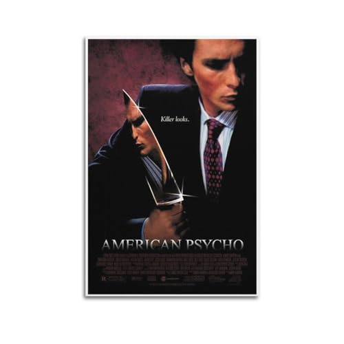 VZRSQZK American Psycho Filmposter Poster Dekorative Malerei Leinwand Wandposter und Kunstdruck Moderne Familie Schlafzimmer Dekor Poster 60 x 90 cm von VZRSQZK