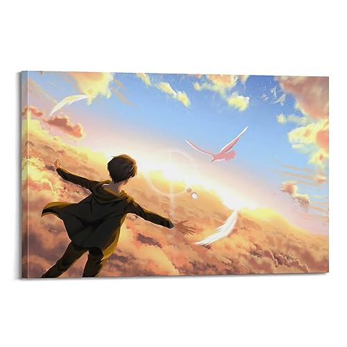 VZRSQZK Anime Attack on Titan Poster, dekoratives Gemälde, Leinwand-Wandposter und Kunstdruck, modernes Familienschlafzimmer-Dekor-Poster, 40 x 60 cm von VZRSQZK