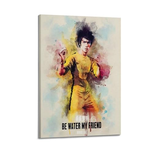 VZRSQZK Bruce Lee Poster, dekoratives Gemälde, Leinwand-Wandposter und Kunstdruck, modernes Familienschlafzimmer-Dekor-Poster, 40 x 60 cm von VZRSQZK