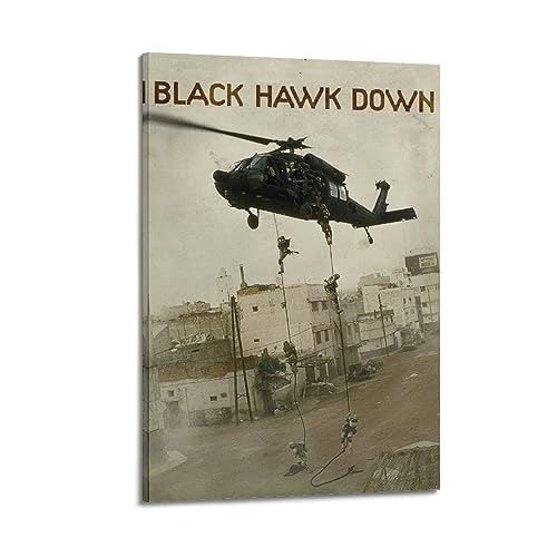 VZRSQZK Filmposter Black Hawk Down dekoratives Gemälde, Leinwand-Wandposter und Kunstdruck, modernes Familienschlafzimmer-Dekor-Poster, 40 x 60 cm von VZRSQZK