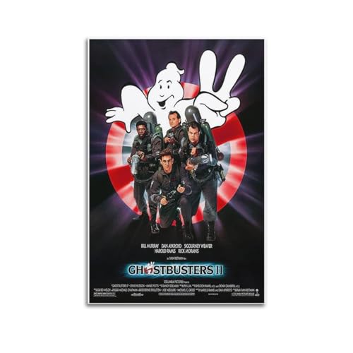 VZRSQZK Filmposter Ghostbusters II, dekoratives Gemälde, Leinwand-Wandposter und Kunstdruck, modernes Familienschlafzimmer-Dekor-Poster, 50 x 75 cm von VZRSQZK