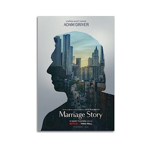 VZRSQZK Filmposter "Marriage Story", dekoratives Gemälde, Leinwand-Wandposter und Kunstdruck, modernes Familienschlafzimmer-Dekor-Poster, 30 x 45 cm von VZRSQZK