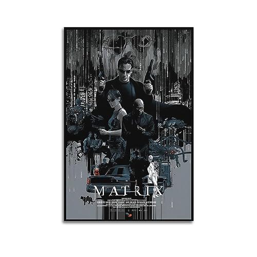 VZRSQZK Filmposter "The Matrix", dekoratives Gemälde, Leinwand-Wandposter und Kunstdruck, modernes Familienschlafzimmer-Dekor-Poster, 40 x 60 cm von VZRSQZK
