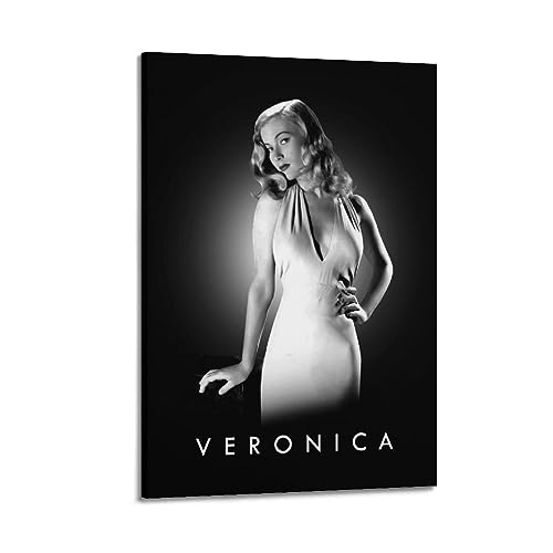 VZRSQZK Filmschauspielerin Veronica Lake Poster, dekoratives Gemälde, Leinwand-Wandposter und Kunstdruck, modernes Familienschlafzimmer-Dekor-Poster, 40 x 60 cm von VZRSQZK