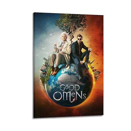 VZRSQZK Good Omens Filmposter, dekoratives Gemälde, Leinwand-Wandposter und Kunstdruck, modernes Familienschlafzimmer-Dekor-Poster, 40 x 60 cm von VZRSQZK