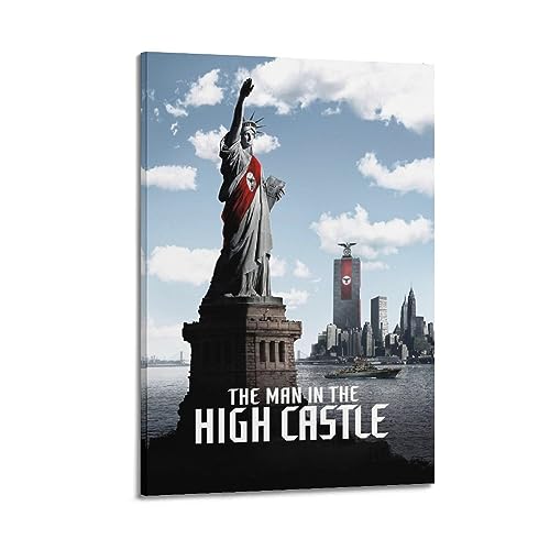 VZRSQZK Poster der TV-Serie "The Man in The High Castle", dekoratives Gemälde, Leinwand-Wandposter und Kunstdruck, modernes Familienschlafzimmer-Dekor-Poster, 50 x 75 cm von VZRSQZK