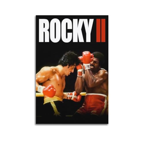 VZRSQZK Rocky 2 Filmposter, dekoratives Gemälde, Leinwand-Wandposter und Kunstdruck, modernes Familienschlafzimmer-Dekor-Poster, 30 x 45 cm von VZRSQZK