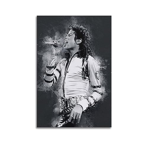 VZRSQZK Sänger-Poster Michael Jackson, dekoratives Gemälde, Leinwand-Wandposter und Kunstdruck, modernes Familienschlafzimmer-Dekor-Poster, 40 x 60 cm von VZRSQZK