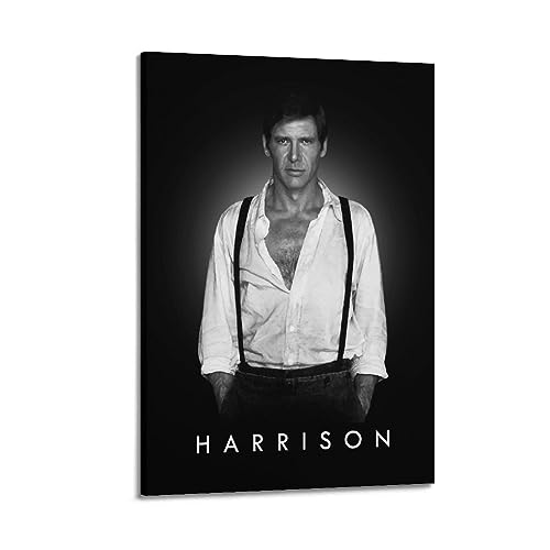 VZRSQZK Schauspieler Harrison Ford-Poster, dekoratives Gemälde, Leinwand-Wandposter und Kunstdruck, modernes Familienschlafzimmer-Dekor-Poster, 50 x 75 cm von VZRSQZK