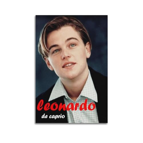 VZRSQZK Schauspieler Leonardo DiCaprio Poster, dekoratives Gemälde, Leinwand, Wandposter und Kunstdruck, modernes Familienschlafzimmer-Dekor-Poster, 20 x 30 cm von VZRSQZK