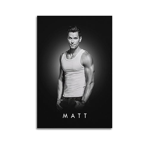 VZRSQZK Schauspieler Matt Bomer Poster, dekoratives Gemälde, Leinwand, Wandposter und Kunstdruck, modernes Familienschlafzimmer-Dekor-Poster, 40 x 60 cm von VZRSQZK