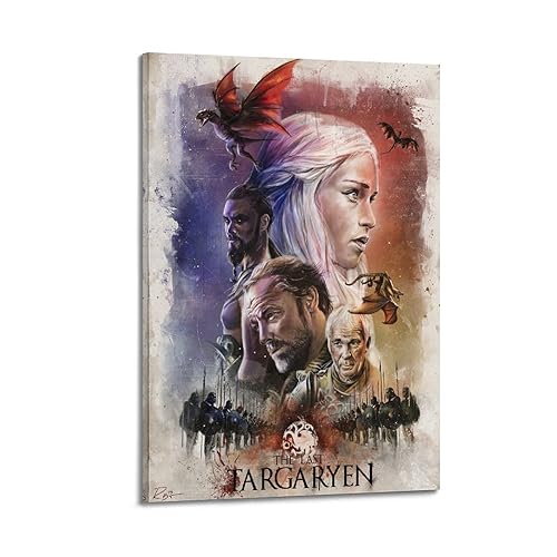 VZRSQZK TV-Serie Game of Thrones Poster, dekoratives Gemälde, Leinwand-Wandposter und Kunstdruck, modernes Familienschlafzimmer-Dekor-Poster, 40 x 60 cm von VZRSQZK