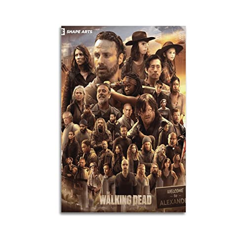 VZRSQZK TV-Show-Poster Walking Dead Poster, dekoratives Gemälde, Leinwand-Wandposter und Kunstdruck, modernes Familienschlafzimmer-Dekor-Poster, 20 x 30 cm von VZRSQZK