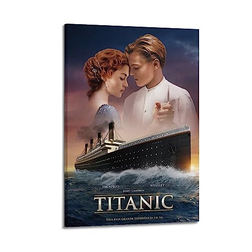 VZRSQZK Titanic-Poster, dekoratives Gemälde, Leinwand-Wandposter und Kunstdruck, modernes Familienschlafzimmer-Dekor-Poster, 40 x 60 cm von VZRSQZK