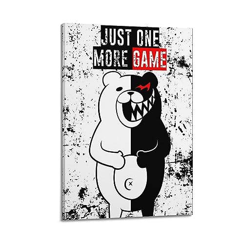 VZRSQZK Videospiel Danganronpa Monokuma Poster, dekoratives Gemälde, Leinwand, Wandposter und Kunstdruck, modernes Familienschlafzimmer-Dekor-Poster, 40 x 60 cm von VZRSQZK