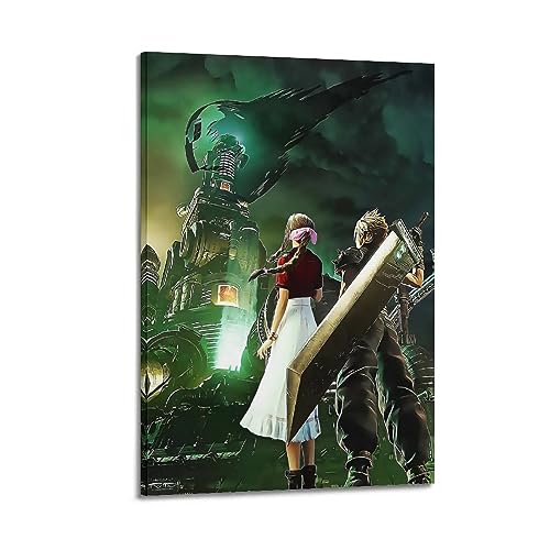 VZRSQZK Videospiel Final Fantasy VII, Poster, dekoratives Gemälde, Leinwand-Wandposter und Kunstdruck, modernes Familienschlafzimmer-Dekor-Poster, 40 x 60 cm von VZRSQZK