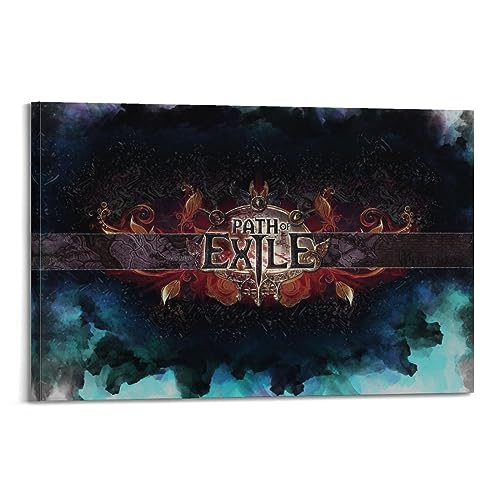 VZRSQZK Videospiel-Path of Exile-Poster, dekoratives Gemälde, Leinwand-Wandposter und Kunstdruck, modernes Familienschlafzimmer-Dekor-Poster, 50 x 75 cm von VZRSQZK