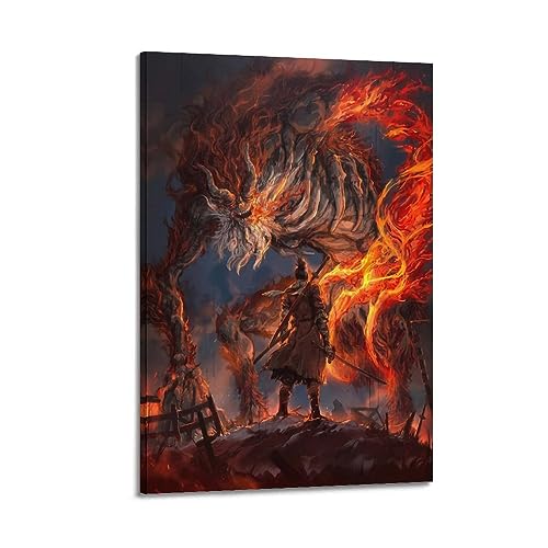 VZRSQZK Videospiel Sekiro Shadows Die Twice Poster, dekoratives Gemälde, Leinwand, Wandposter und Kunstdruck, modernes Familienschlafzimmer-Dekor-Poster, 40 x 60 cm von VZRSQZK