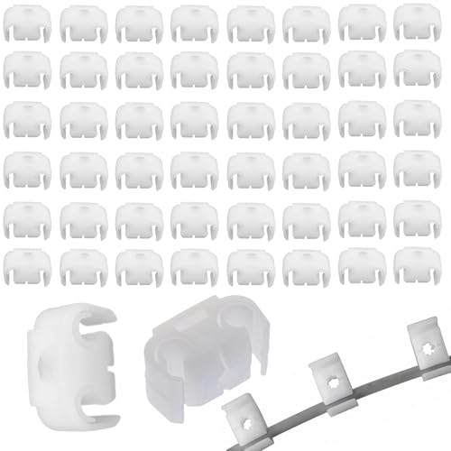 VZU 50PCS Auto Bremsleitung Clip Bremsleitung Halter Bremsschlauch Clip Kunststoff Auto Bremsschlauch Klemmen Weiß von VZU
