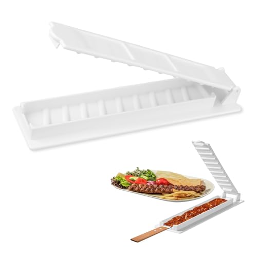 VZU Kebab-Presse, Spieße, Schaschlik-Grill, Kunststoff-Schaschlik-Maschine, Fleischspießform, manuelle tragbare Kabob-Maker-Presse für Grillpartys und Outdoor-Aktivitäten von VZU