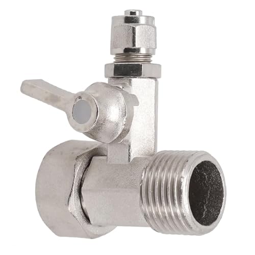 VZU Wasseranschluss Adapter T-Stück, 3/8 X 3/8 X 1/4 Schlauch Wasseranschluss Verteiler Zum Anschluss von 2 Geräten, Gartenschlauch Verteiler Wasserhahn Absperrhahn Absperrventil Adapter von VZU