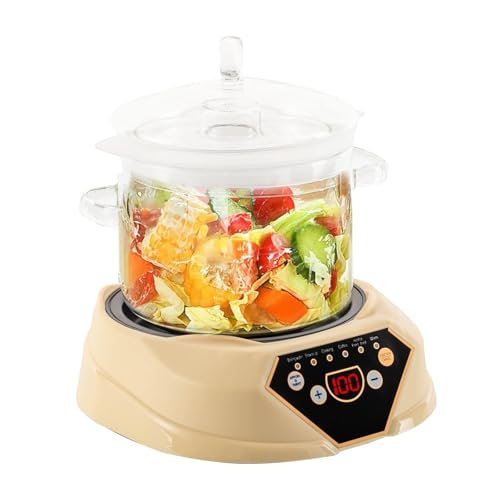 1,6 l automatischer elektrischer Kochtopf Teekessel aus Glas 700W intelligenter Kochtopf mit Deckel zeitgesteuerter Kochtopf zur Zubereitung von Tee Brei Suppe 1,6 l automatischer elektrischer Kochtopf Teekessel aus Glas 700W intelligenter Kochtopf mit Deckel zeitgesteuerter Kochtopf zur Zubereitung von Tee Brei Suppe von VZXATYOP