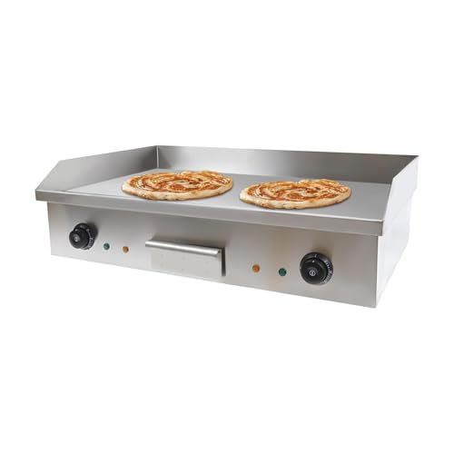 3000-W-Elektrogrill Für Den Gewerblichen Gebrauch Aus Edelstahl Mit Flacher Grillplatte, Antihaftbeschichtung Und Einstellbarer Temperaturregelung Von 50 °C Bis 300 °C von VZXATYOP