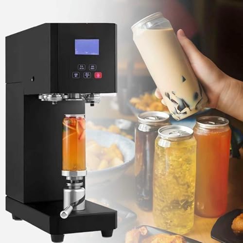 Automatische Dosenversiegelungsmaschine, Elektrischer Becher- Und Blechdosenversiegeler For Kunststoffdosen Mit LED-Anzeige, Schnelles Verschließen For Getränke(Black) von VZXATYOP