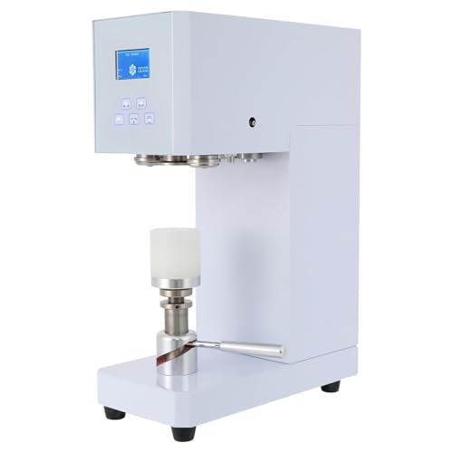 Automatische Dosenversiegelungsmaschine elektrische Becherversiegelungsmaschine 4–6 Sekunden/Zeit 4,53–6,69 Zoll hohe Blechdosen-Verschließmaschine for Bubble Milk Tea Coffee(White) von VZXATYOP